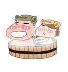 Bacon wood fish couple map（個別スタンプ：4）