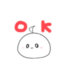 まるっと、ぼてっと、おもちさん。（個別スタンプ：1）