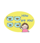 とも＆シュシュ あいさつ 英語（個別スタンプ：3）