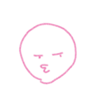 ピンクフェイス（個別スタンプ：3）