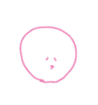 ピンクフェイス（個別スタンプ：7）