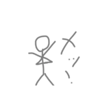 あ 棒人間（個別スタンプ：4）