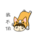 Corgi XIAO LAI is not a human-move（個別スタンプ：6）