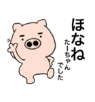 Name pig Ta-chan（個別スタンプ：3）