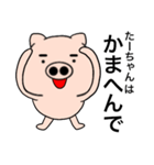 Name pig Ta-chan（個別スタンプ：8）