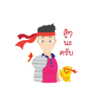 Khun Pong ＆ Little Ducklings（個別スタンプ：6）