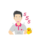 Khun Pong ＆ Little Ducklings（個別スタンプ：9）