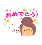 おんなのことねこ（個別スタンプ：11）