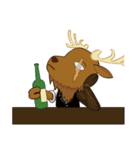 Love to drink - Daddy Deer（個別スタンプ：7）