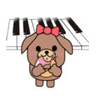 BearDog musician2（個別スタンプ：34）