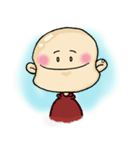 bald boy and a cute girl（個別スタンプ：1）
