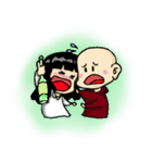 bald boy and a cute girl（個別スタンプ：3）