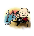 bald boy and a cute girl（個別スタンプ：6）