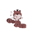 BEAR AND ENGLISH 3DTEXT（個別スタンプ：10）