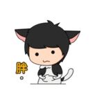 QQ Night Cat（個別スタンプ：13）