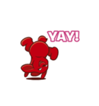 Cute red bunny（個別スタンプ：1）
