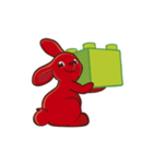 Cute red bunny（個別スタンプ：7）
