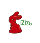 Cute red bunny（個別スタンプ：8）