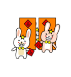 doctor rabbit ＆ star rabbit happy day 2（個別スタンプ：2）