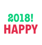 HappyNewYear 2018！（個別スタンプ：5）