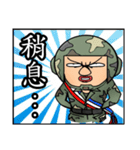 Hard hat uncle12 Military action2（個別スタンプ：1）