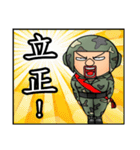 Hard hat uncle12 Military action2（個別スタンプ：2）