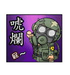 Hard hat uncle12 Military action2（個別スタンプ：15）