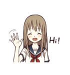 Cute ordinary girl（個別スタンプ：1）