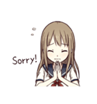 Cute ordinary girl（個別スタンプ：5）
