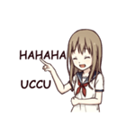 Cute ordinary girl（個別スタンプ：21）