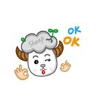 smile sheep(mei)（個別スタンプ：9）