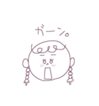 三つ編み女子（個別スタンプ：11）