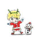 Icaro and partner Christmas（個別スタンプ：1）
