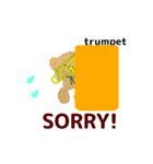 orchestra Trumpet animation English ver（個別スタンプ：7）