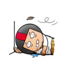 Helmet uncle11Fight the rivers and lakes（個別スタンプ：35）