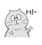 Gray cat- Daily life PART1（個別スタンプ：1）