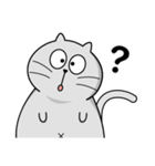 Gray cat- Daily life PART1（個別スタンプ：3）