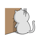 Gray cat- Daily life PART1（個別スタンプ：8）