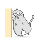 Gray cat- Daily life PART1（個別スタンプ：12）