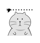Gray cat- Daily life PART1（個別スタンプ：17）