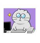 Gray cat- Daily life PART1（個別スタンプ：26）
