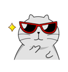 Gray cat- Daily life PART1（個別スタンプ：27）