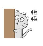Gray cat- Daily life PART1（個別スタンプ：36）