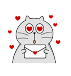 Gray cat- Daily life PART1（個別スタンプ：37）