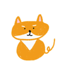 Shiba with Pomelo Hat（個別スタンプ：3）