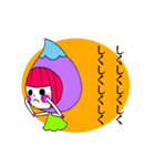 水玉ガールスタンプ（個別スタンプ：15）