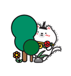 White Cat Via！（個別スタンプ：4）