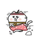 White Cat Via！（個別スタンプ：6）