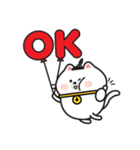 White Cat Via！（個別スタンプ：13）