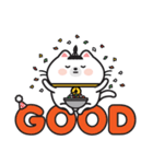 White Cat Via！（個別スタンプ：15）
